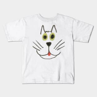 Blep Cat Face Kids T-Shirt